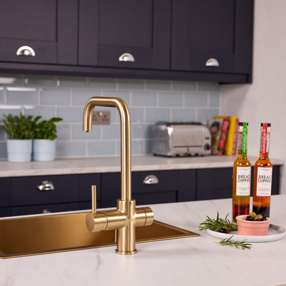 Impromta Brushed Brass 3 in 1 Fingerprint Biometric Boiling Water Tap - Image 5
