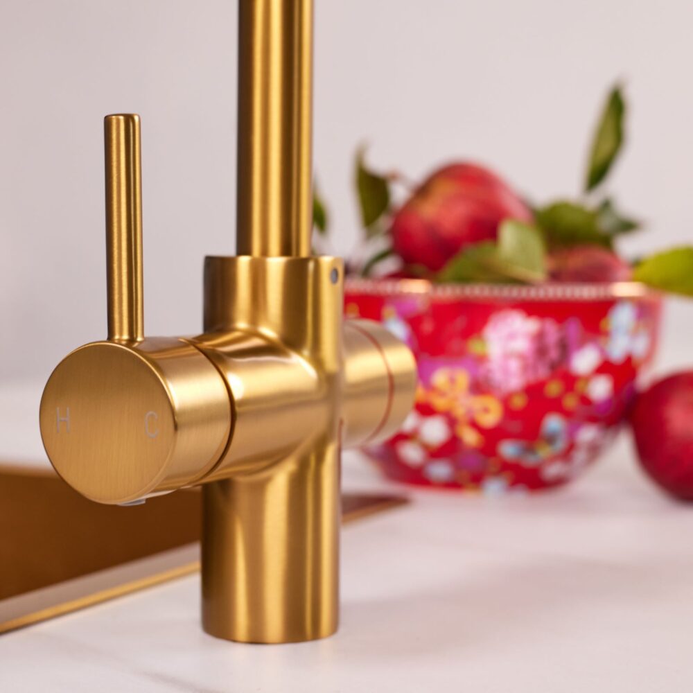 Impromta Brushed Gold 3 in 1 Fingerprint Biometric Boiling Water Tap - Image 3