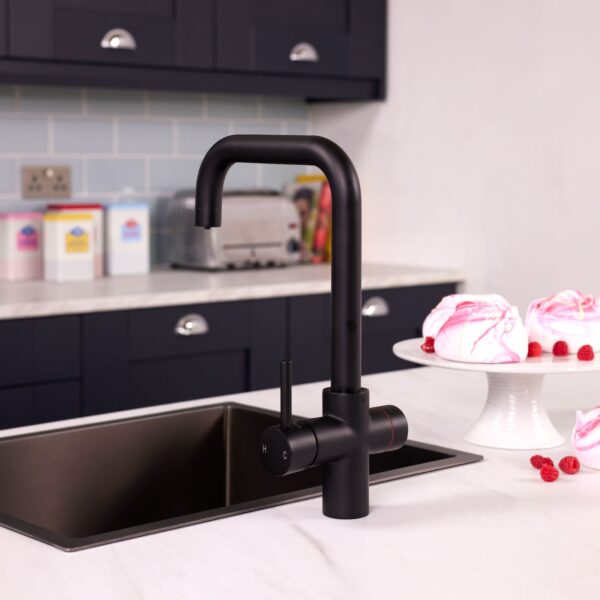 Impromta Matt Black 4 in 1 Fingerprint Biometric Boiling Water Tap - Image 4