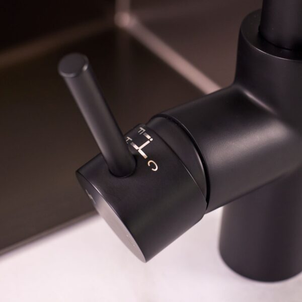 Impromta Matt Black 4 in 1 Fingerprint Biometric Boiling Water Tap - Image 2