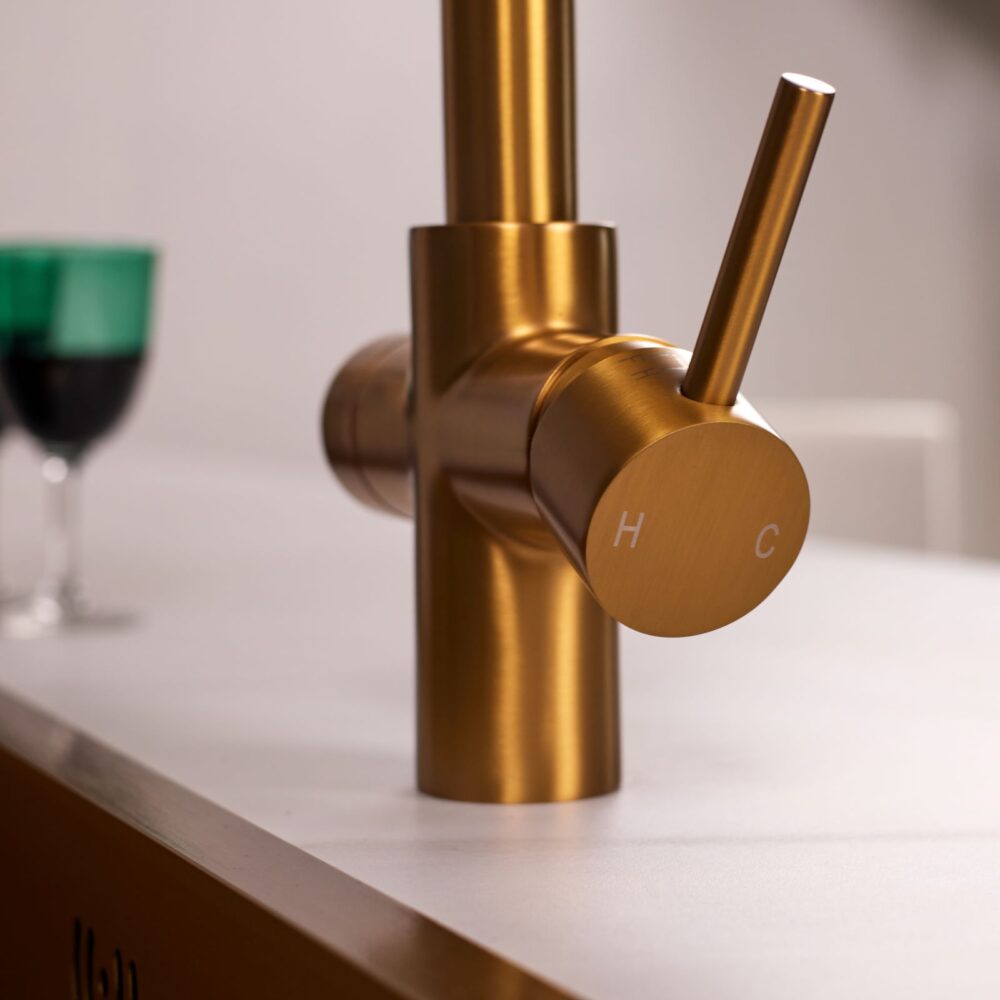 Impromta Brushed Gold 4 in 1 Fingerprint Biometric Boiling Water Tap - Image 3