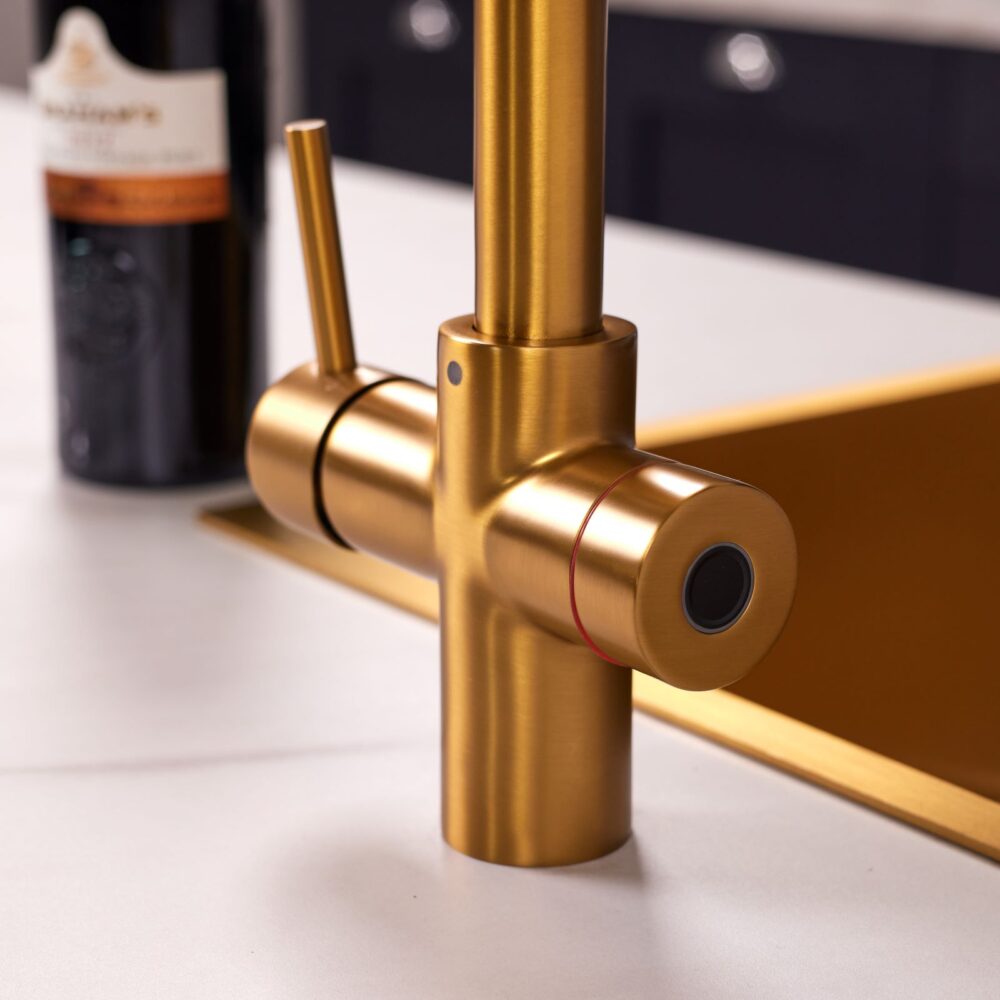 Impromta Brushed Gold 4 in 1 Fingerprint Biometric Boiling Water Tap - Image 2