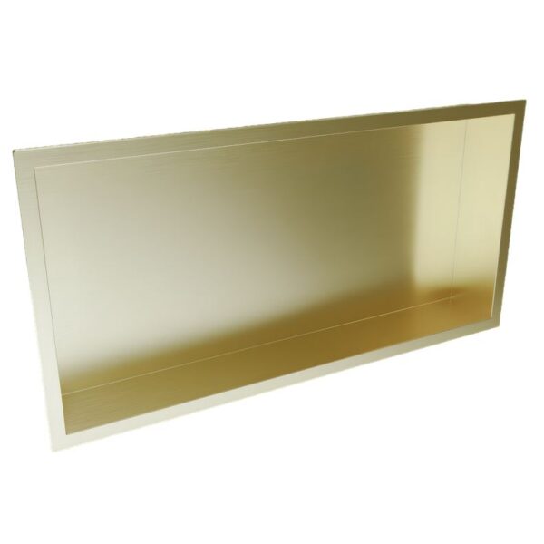 Sognare Inset Shower Niche 600x300mm Brushed Brass