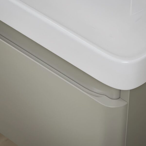 AquaVolere Wall Mounted Vanity Drawer Basin Unit 500mm - Matt Black,Latte & White - Image 5