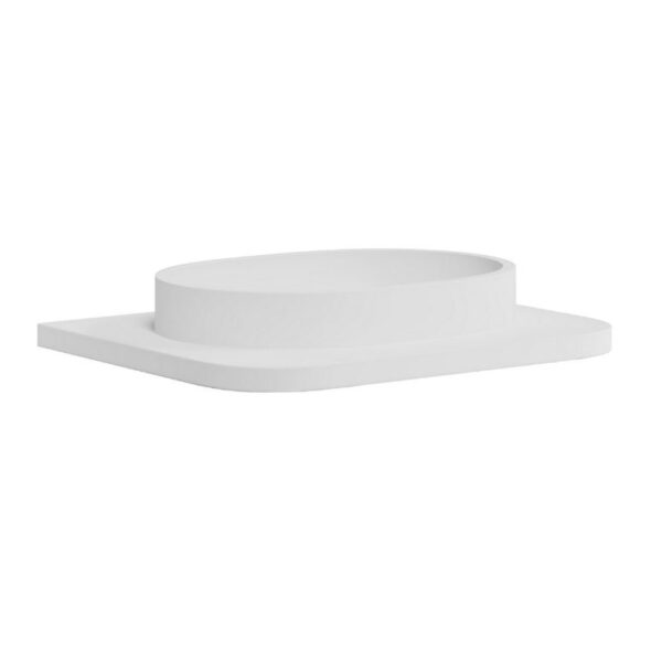 Sognare Linea Curve Fluted Oak 600mm Basin Vanity Unit & Optional Brushed Brass Frame - Image 8