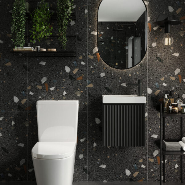 Sognare Linea Rimless Closed Back Pan with Cistern and Soft Close Seat - Image 3