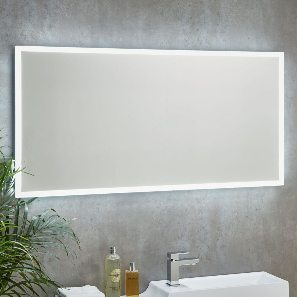 Mosca 1200mm x 600mm LED Bathroom Mirror with Demister Pad and Shaver Socket