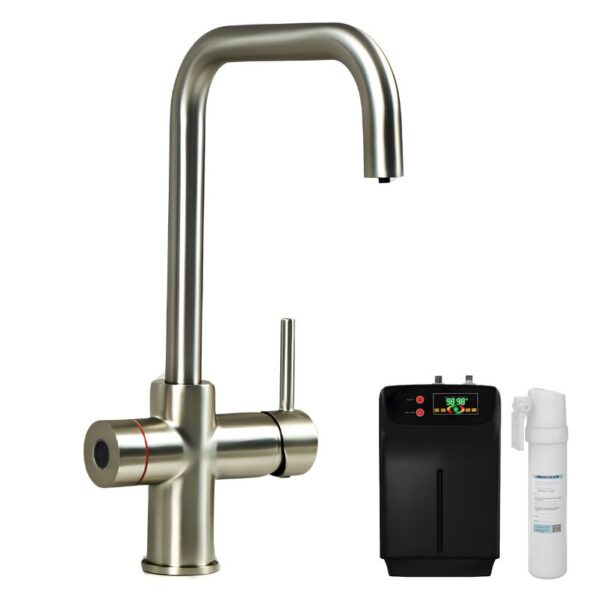 Impromta Brushed Steel 4 in 1 Fingerprint Biometric Boiling Water Tap
