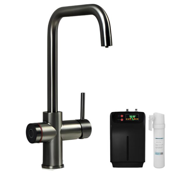 Impromta Gunmetal Grey 4 in 1 Fingerprint Biometric Boiling Water Tap