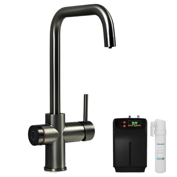 Impromta Gunmetal Grey 3 in 1 Fingerprint Biometric Boiling Water Tap