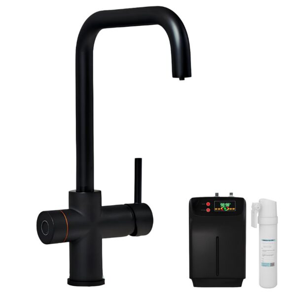 Impromta Matt Black 3 in 1 Fingerprint Biometric Boiling Water Tap