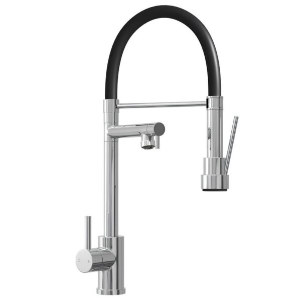 Ellsi Goda Pull Out Single Lever Kitchen Sink Mixer Tap with Gel Hose - Chrome