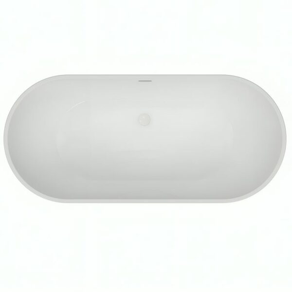 Matt Grey Malcao 1650mm Free Standing Bath - Image 6