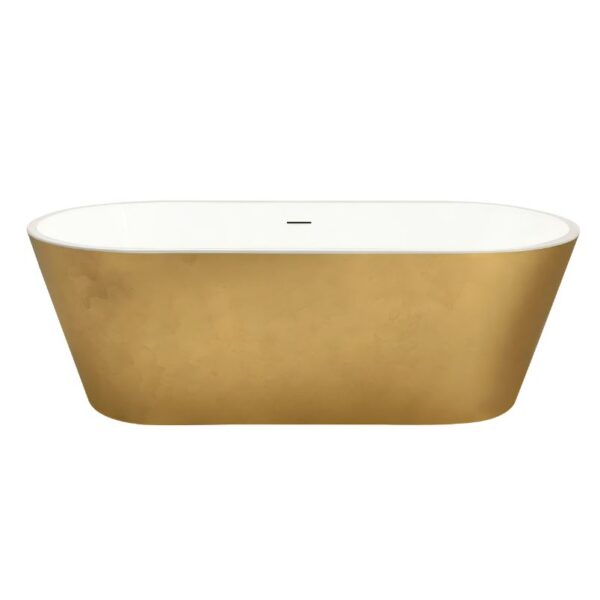 Gold Zaraza 1600mm Free Standing Bath