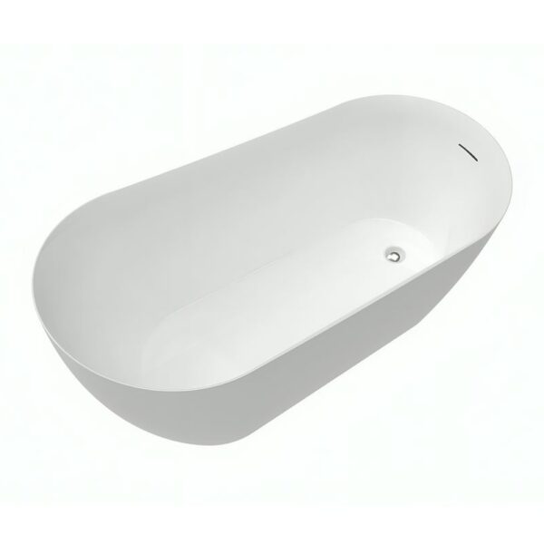 Glossy White Tunja 1500mm Free Standing Bath - Image 4