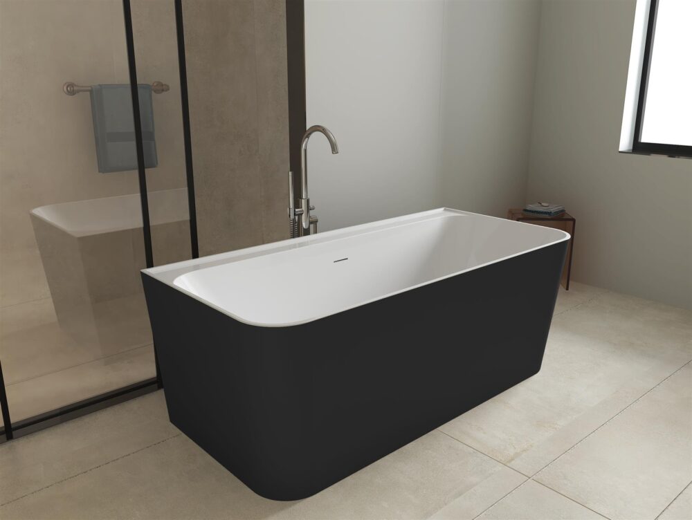Matt Black Tigre 1500mm & 1700mm Free Standing Bath - Image 3