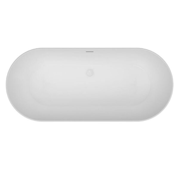 Matt Blue Toro 1700mm Free Standing Bath - Image 5