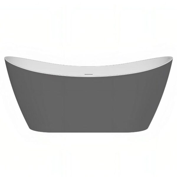Matt Grey Girona 1600mm Free Standing Bath