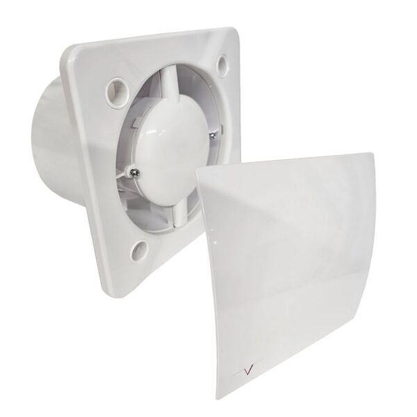 Turbo 100mm Bathroom Ventilation Motor Extractor Fan with Timer - White