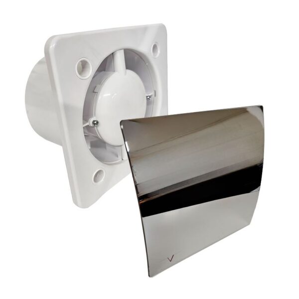 Turbo 100mm Bathroom Ventilation Motor Extractor Fan with Timer – Chrome