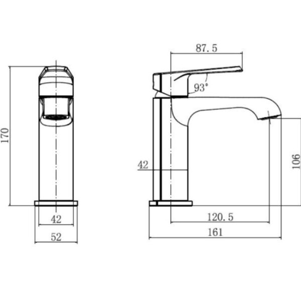 Sognare Montana Mono Basin Mixer in Brushed Brass Bathroom Tap - Image 5