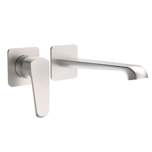 Sognare Montana Wall Mounted Bath Mixer Tap Brushed Nickel