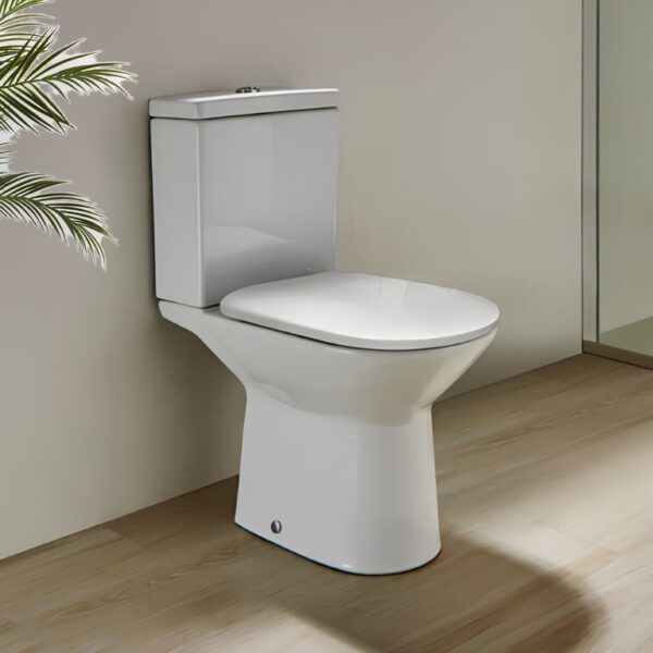 Roca Andes Rimless Toilet Pan With Dual Flush Cistern And Soft Close Seat - Image 2