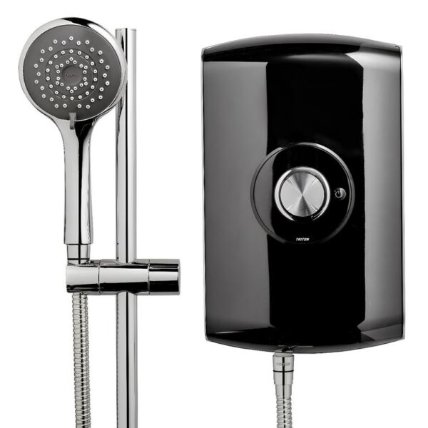 Triton Amore Electric Shower 8.5kW or 9.5kW - Gloss Black - 8.5kW