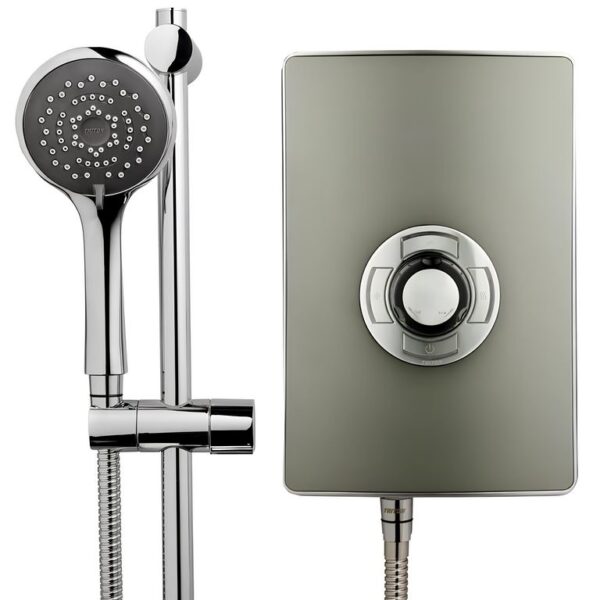 Triton Aspirante Electric Shower 8.5kW or 9.5kW – Gun Metal - 9.5kW