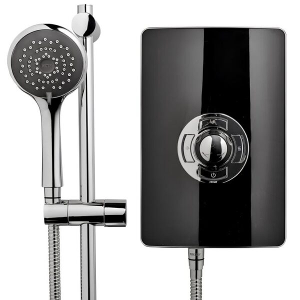 Triton Aspirante Electric Shower 8.5kW or 9.5kW – Gloss Black - 8.5kW