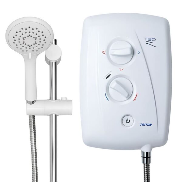 Triton T80Z Fast-Fit Electric Shower White & Chrome - 8.5kW