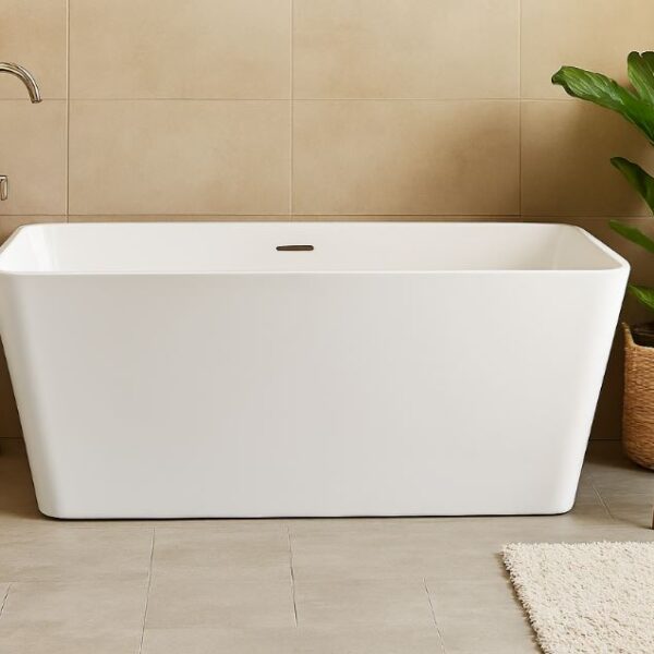 Glossy White Monitos 1300mm Free Standing Bath