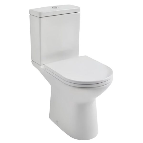 Roca Andes White WC Toilet & Pedestal Basin Bathroom Cloakroom Set - Image 2