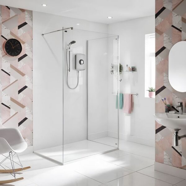 Triton Amore Electric Shower 8.5kW or 9.5kW – Brushed Steel - Image 2