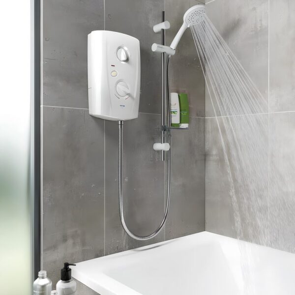 Triton T80 Pro-Fit Electric Shower White & Chrome - Image 3