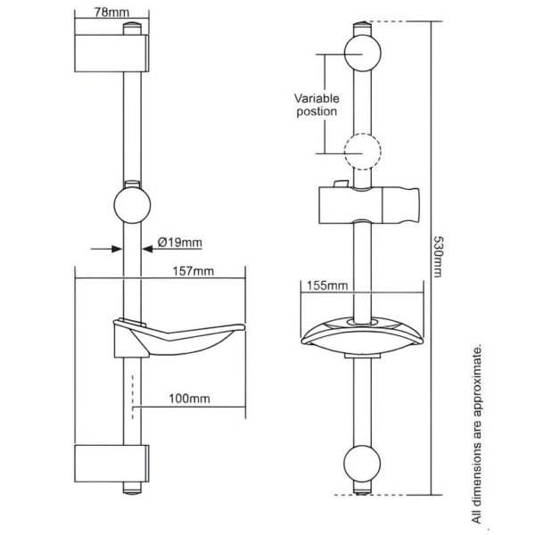 Triton T80Z Fast-Fit Electric Shower White & Chrome - Image 8