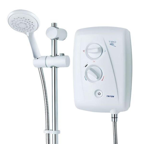 Triton T80Z Fast-Fit Electric Shower White & Chrome - Image 5