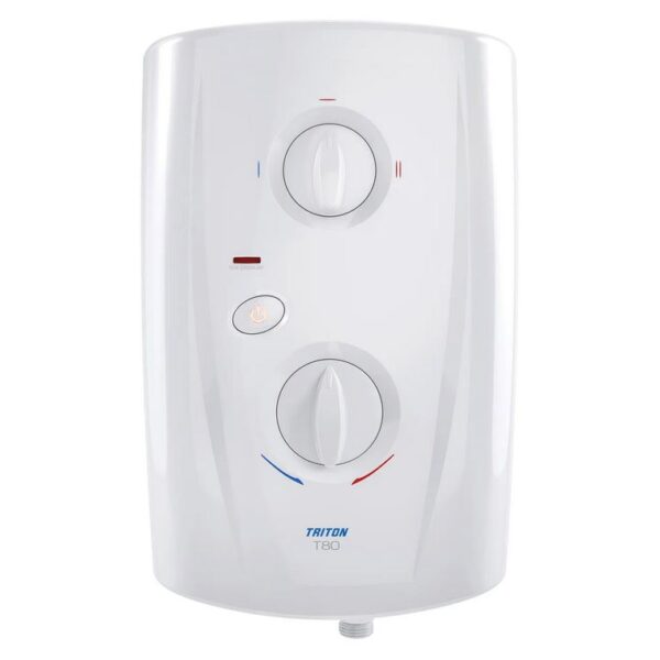 Triton T80 Pro-Fit Electric Shower White & Chrome - Image 11