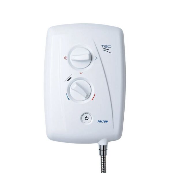 Triton T80Z Fast-Fit Electric Shower White & Chrome - Image 3