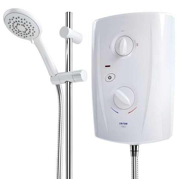 Triton T80 Pro-Fit Electric Shower White & Chrome - Image 5