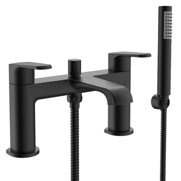 Sognare Montana Bath Shower Mixer in Matt Black Bathroom Tap
