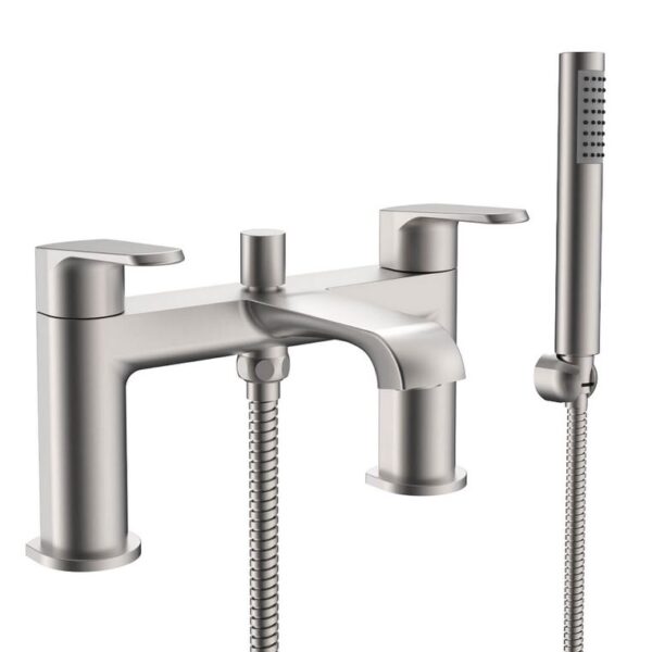 Sognare Montana Bath Shower Mixer in Brushed Nickel Bathroom Tap