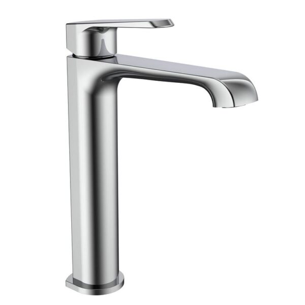 Sognare Montana Mono Tall High Rise Basin Mixer in Chrome Bathroom Tap