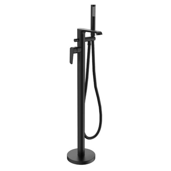 Sognare Montana Floorstanding Bath Shower Mixer Matt Black Bathroom Tap