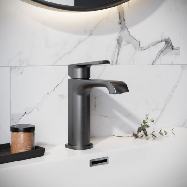 Sognare Montana Mini Mono Basin Mixer in Gunmetal Bathroom Tap - Image 2