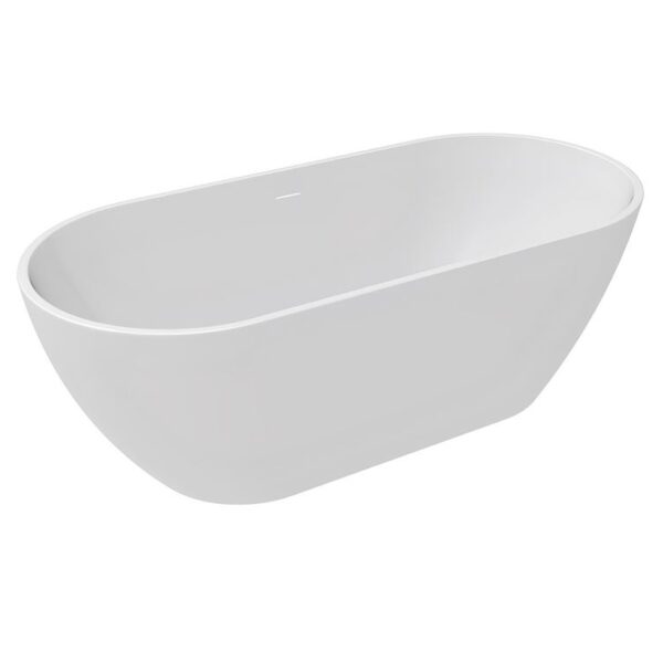 Glossy White Malcao 1550mm & 1650mm Free Standing Bath - Image 5