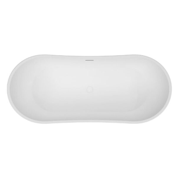 Matt Grey Girona 1600mm Free Standing Bath - Image 6