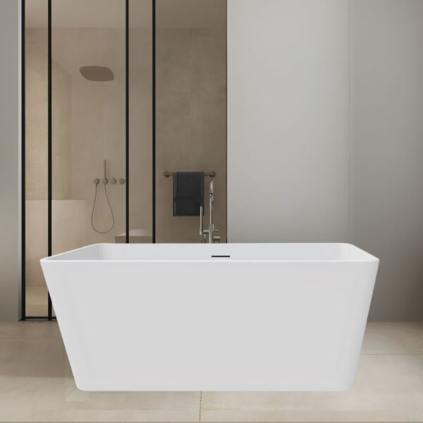 Glossy White Monitos 1300mm Free Standing Bath - Image 2