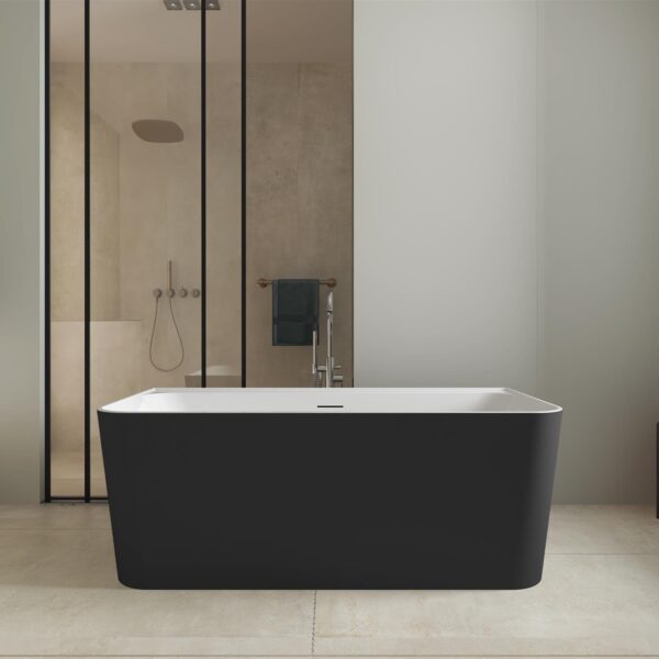 Matt Black Tigre 1500mm & 1700mm Free Standing Bath - Image 2