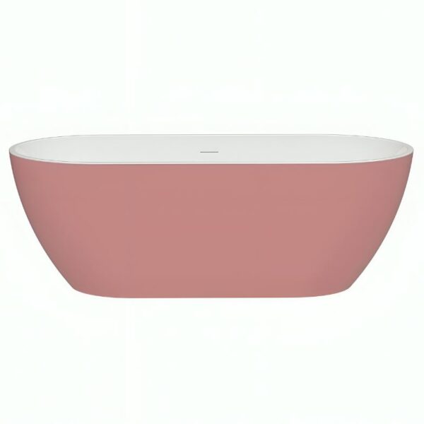 Matt Pink Malcao 1550mm Free Standing Bath
